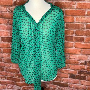 Xhilaration Semi-Sheer Ladies Blouse